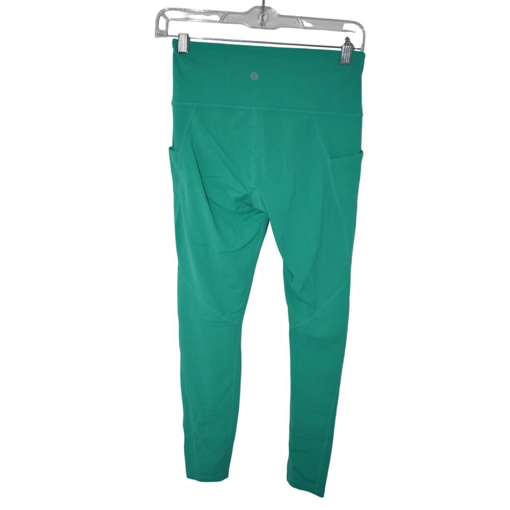 Athleta Interval Stash 7/8 Kelly Green Pocket Legging Size S - Picture 3 of 6